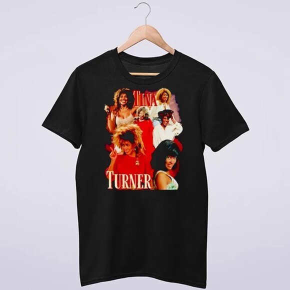 Tina Turner T-Shirt Vintage Retro Music Fan Graphic Concert Band Tee 26 - Picture 1 of 5